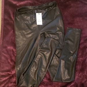 Long Tall Sally ruched leather look leggings 12